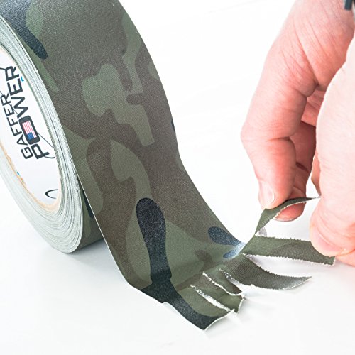 Camouflage Tape, Premium Grade Gaffer Tape by Gaffer Power Muted Army