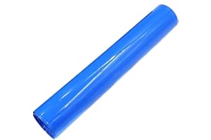 1pcs PVC Heat Shrink Tube 500mm Flatten Width Blue Protector Shrinkable Cable Sleeve Sheath Pack Cover 18650 Film Wrap(Black)