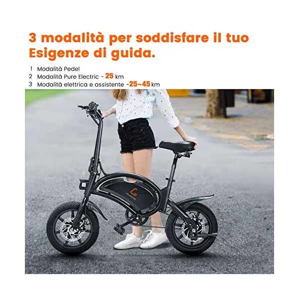 €559.99 urbetter Bici Elettrica Pieghevole, 48V 400W Motore velocità  Massima 45 km/h, Batteria 7.5Ah, 14 Pollici Bicicletta… - bikewebshop.it