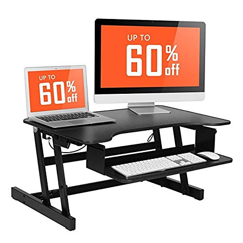 ER Healthy Sitstand Desktop Computer Workstation Heightadjustable