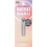 Kai Mini Maru Nail Clipper, Stainless Steel Curved Fingernail Trimmer | Compact, Easy Cutting, Keychain Attachment, Portable Fingernail Clippers for Home, Purse and Travel