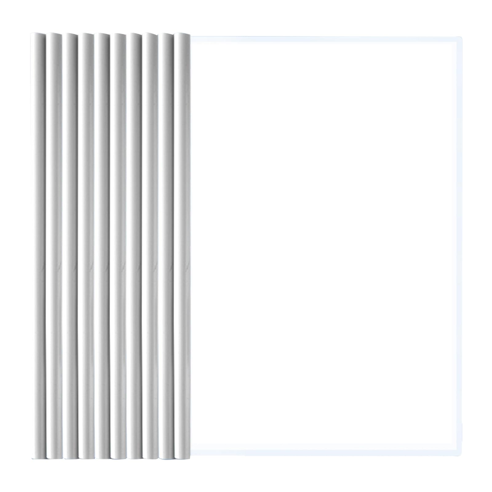 Plastic A4 Report Cover, File Folder with Sliding Bar, A4 File Folder with Sliding Bar, 10 Sheets Plastic Document Covers Binding File Folder, Report Covers