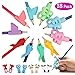 Tuzico 18 Pcs Pencil Grips, Handwriting Pencil Holder, Ergonomic Writing Aid Grip Trainer, Posture Correction Finger Grip for Kids Preschoolers Children Adults Special Needs - 3 Styles