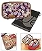 JAVOedge Purple Cherry Blossom Double Sided Cosmetic Toiletry and Jewelry Bag Travel Organizer (8" L x 4.5" H x 3.5" W)