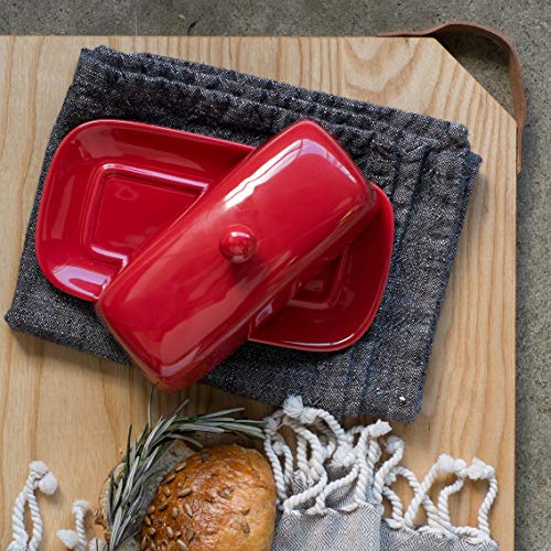Now Designs Butter Dish, Red Pricepulse