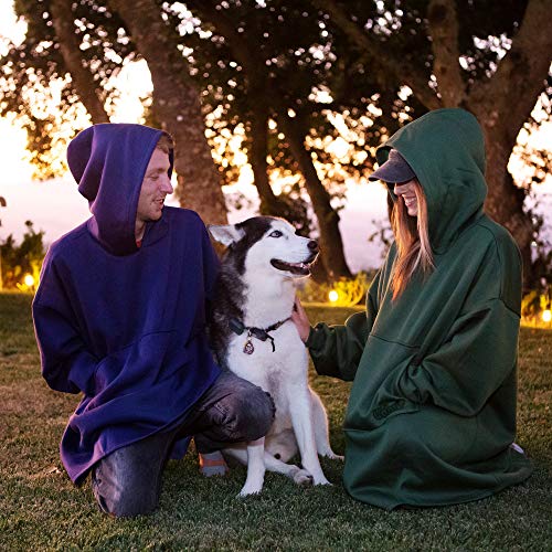 THE COMFY | Oversized Unlined Wearable Fleece Cotton Blanket, One Size Fits All, Shark Tank