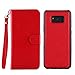 Galaxy S8 Plus Case, LONTECT PU Leather 9 Card Slot Wallet Folio Case with Detachable Magnetic Hard Case for Samsung Galaxy S8 Plus - Red