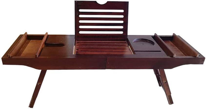 Bathtub Trays Bambus Badewannenablage Ausziehbar Badewanne Caddy Laptop Bett Schreibtisch 2 In 1 Innovatives Design Badewannenstander Amazon De Kuche Haushalt