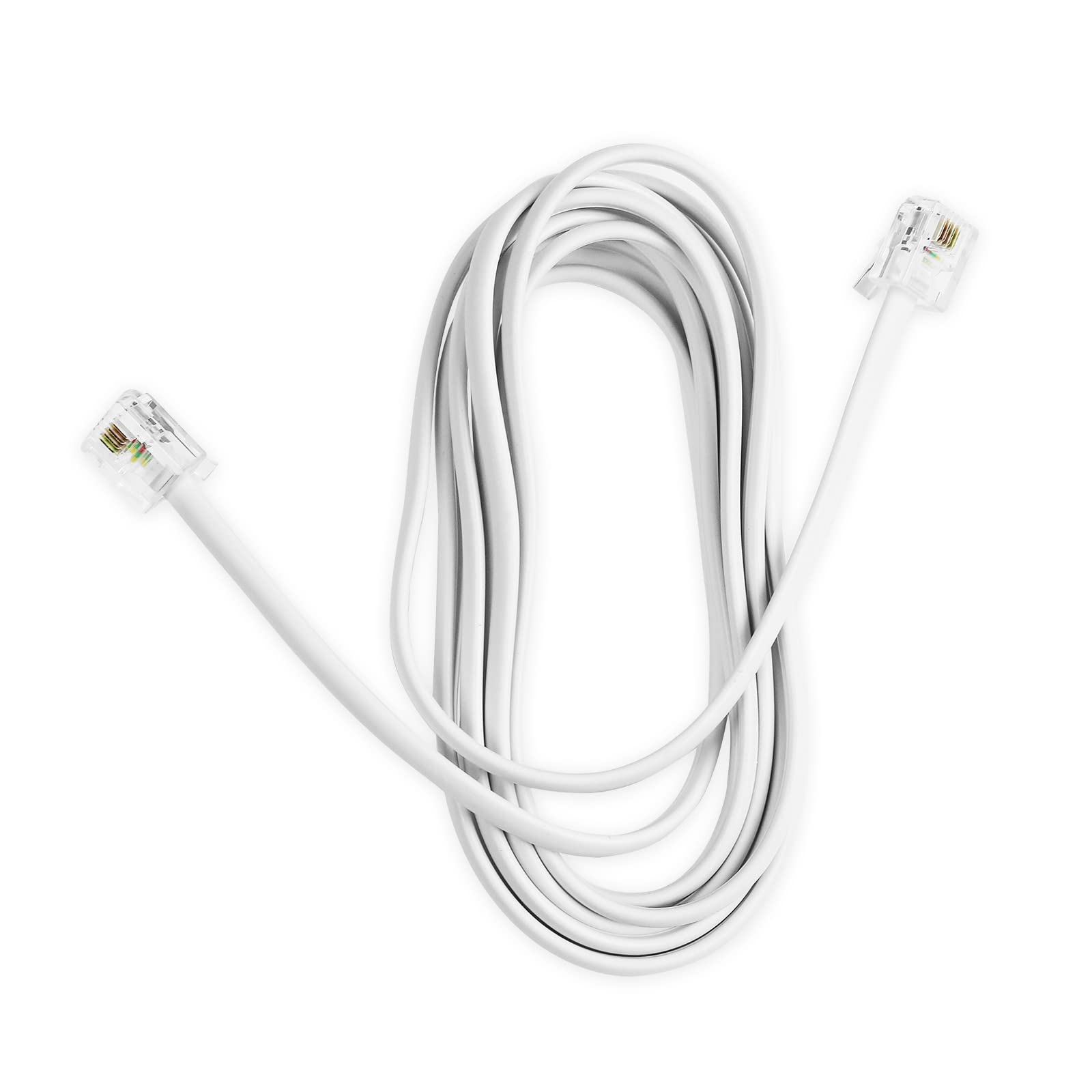 SBS Telephone Cable RJ11 / RJ11, 6P 4C length 2.15 meters - SBS