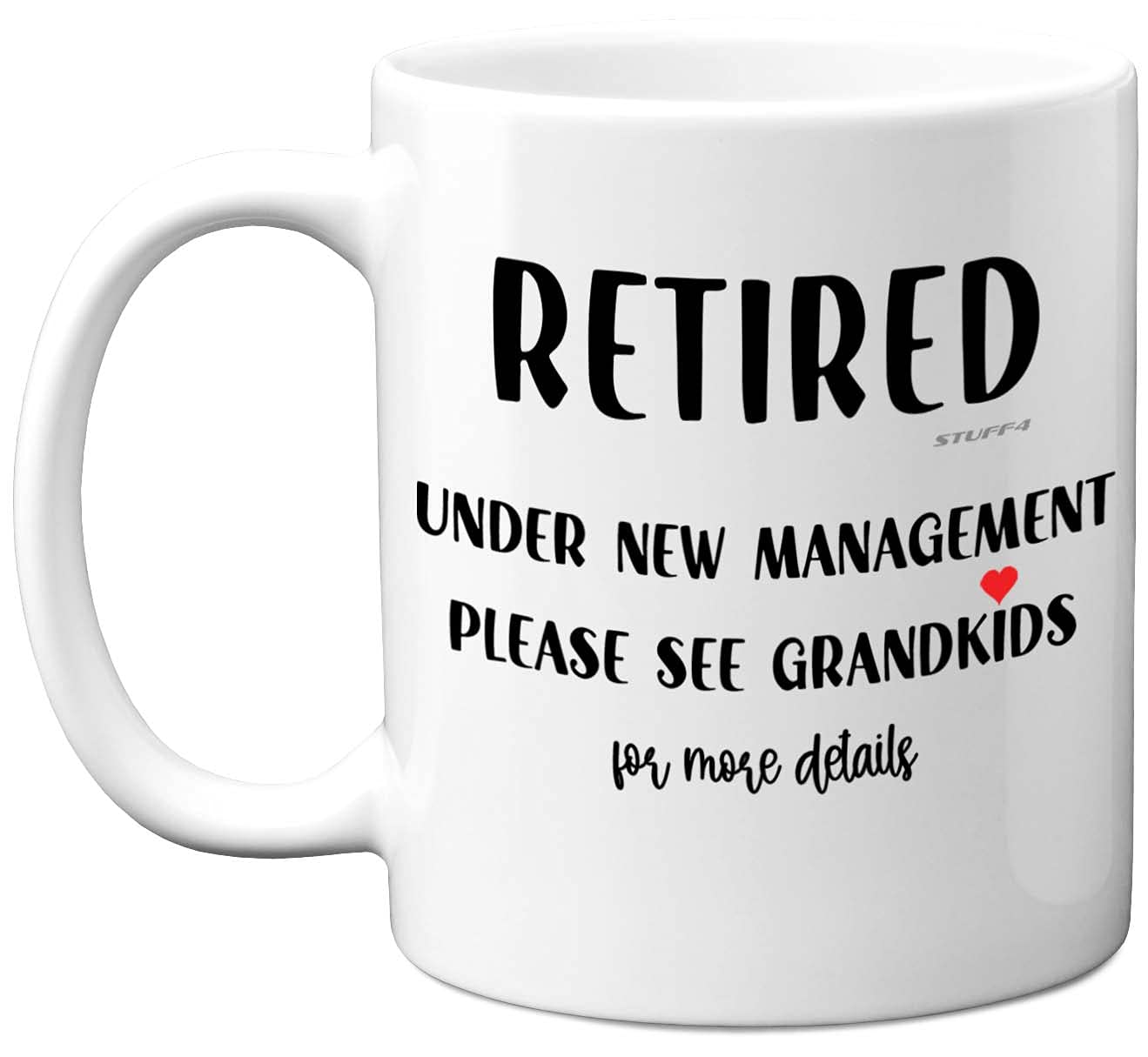 Funny Retirement Gifts for Women Men - Retired Under New Management - 11oz Ceramic Dishwasher Safe Coffee Mugs, Happy Retirement Mug Gifts, Mugs for Men Women, Leaving Colleagues