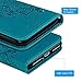 Compatible with iPhone 8 Plus Case, iPhone 7 Plus Wallet Case Embossed Love PU Leather Case TPU Shock Bumper Magnetic Detachable Card Slots Hand Strap Cover for iPhone 7 Plus & iPhone 8 Plus