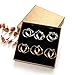 IBLUE Jewelry Women 18K gold titanium steel big circle hoop earrings,Black