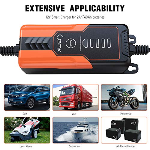 Car Battery Charger BMK 12V 2A Automatic Trickle Battery Maintainer