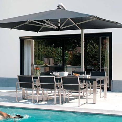 10 X 13 Aluminum Cantilever Umbrella Patio Umbrellas Garden Outdoor Amazon Com