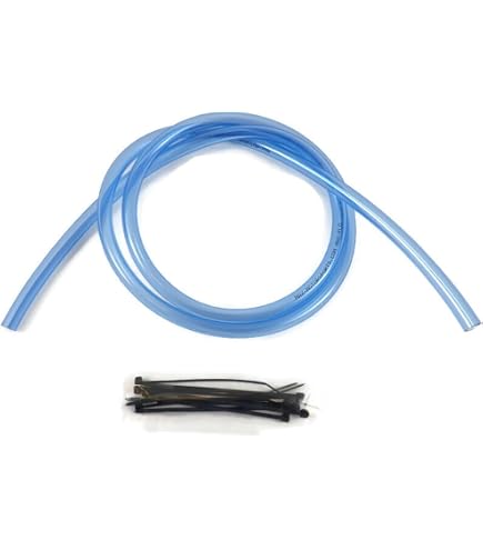 HFUK AN-4 4AN 1/4" 6mm Blue Push-On Socketless Rubber Hose – Fuel Oil Line, 1/2 Metre Length