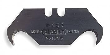 Stanley 1996 B Knife-Blade Large Hook (100 Pieces/Box) 19 mm