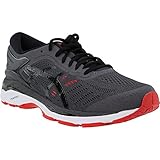 ASICS Mens Gel-Kayano 24 Running Shoe, Dark Grey/Black/Fiery Red, Size 10.5