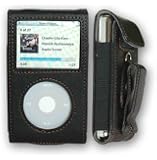 CrazyOnDigital Premium Black Leather Case Apple iPod Video/Classic. CrazyOnDigital Retail Package
