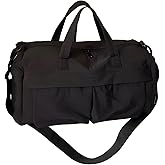 SUTMDO Travel Duffel Bag, Waterproof Sports Gym Bag with Shoe Compartment, Weekend Holiday Carry Tote bag for Men and Women (19hei)