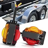 Nilight 2PCS LED Trailer Fender Lights Pre Wired