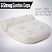 Gorilla Grip Comfort Slip Resistant Large Thick Soft Quick Drying Relaxing Spa Bath Pillow, 4 Inch Thick Washable, Cushion Support Head, Neck and Shoulder in Tub, Bathtub Accessory, 2 Panel, White