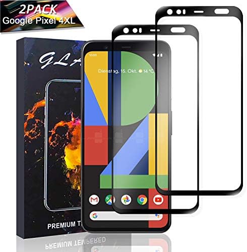 Jioue Google Pixel 4XL Screen Protector Glass [2 Pack], Full Coverage HD 3D Touch Tempered Glass Anti-Scratch Bubble-Free Screen Protector for Google Pixel 4XL