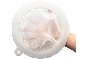 JIUMEI 8.4in 80 Mesh Big Nylon Mesh Filter Ultra-Fine Sieve Sediments Strainer PP Frame for Straining Juice,Honey,Tea