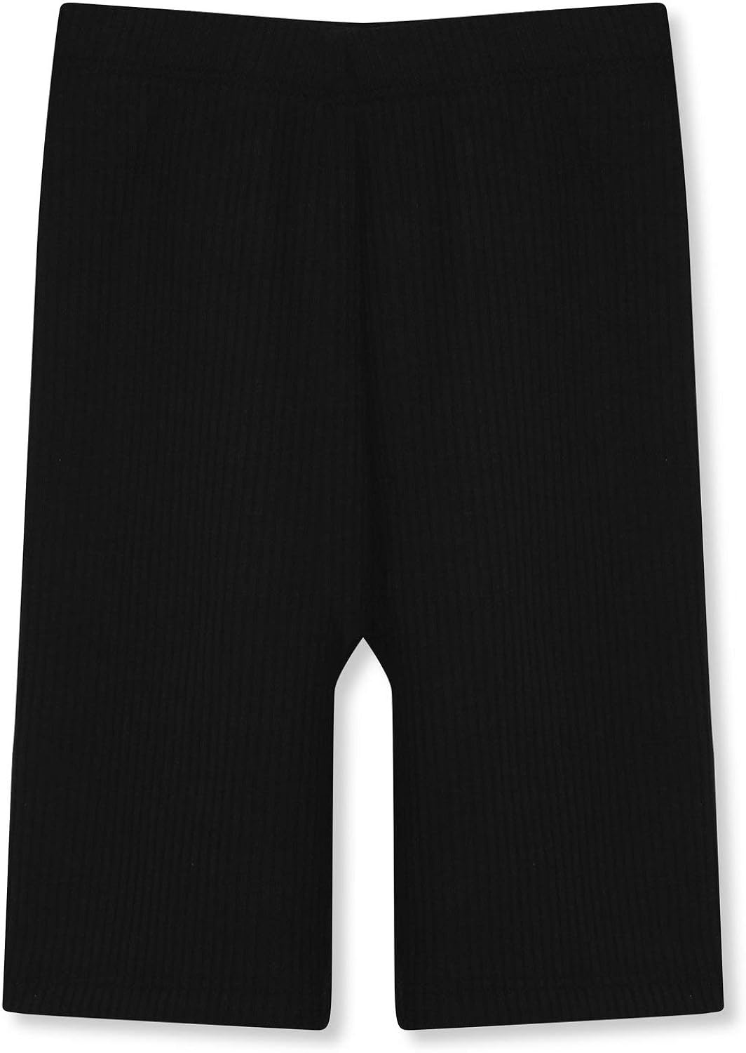 white ribbed cycling shorts