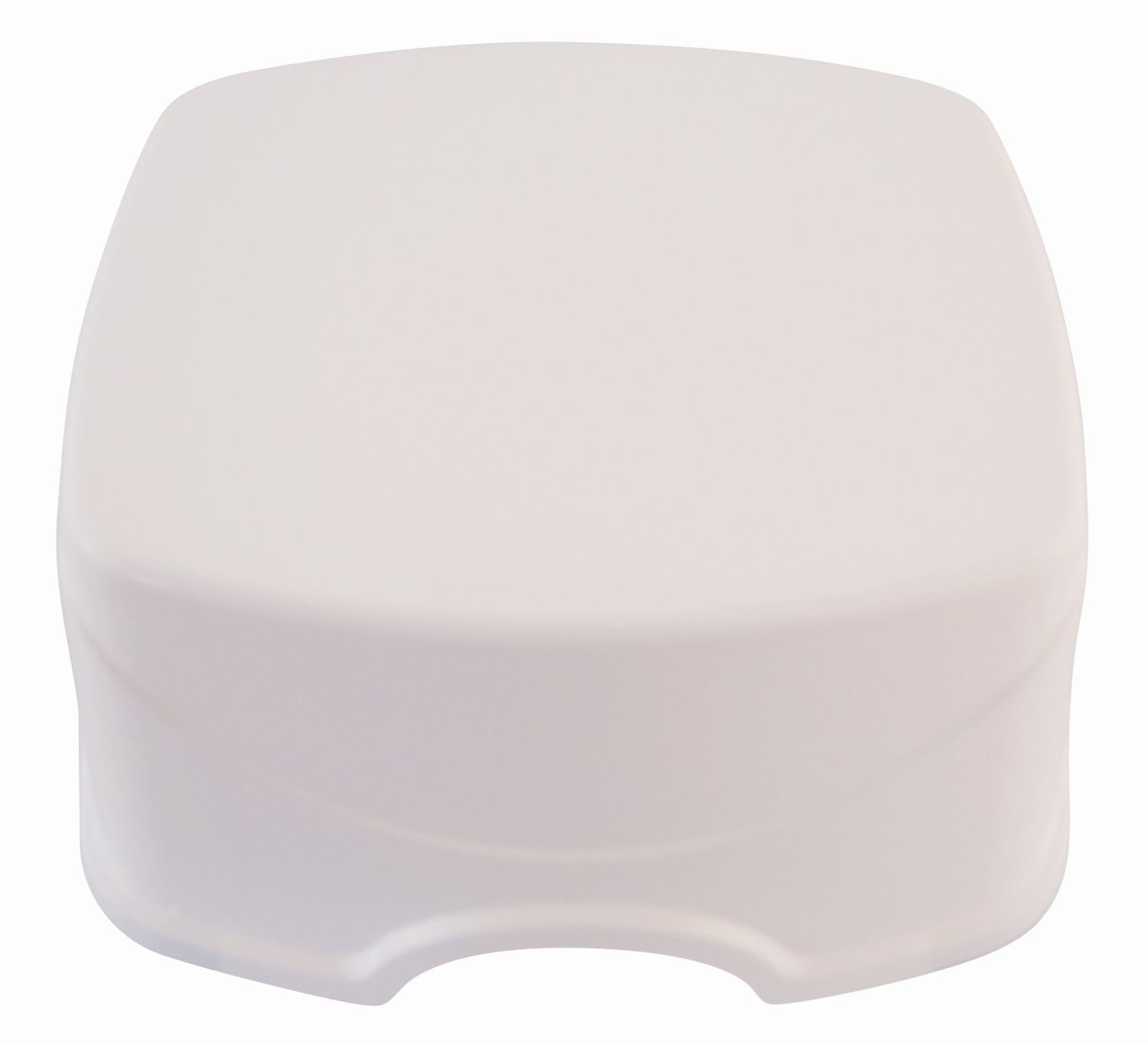 BIECO 79000115 - Children Step Stool and Sitting in a White, Single-Stage, Step Height 14 cm, from 12 Months to About 10 Years