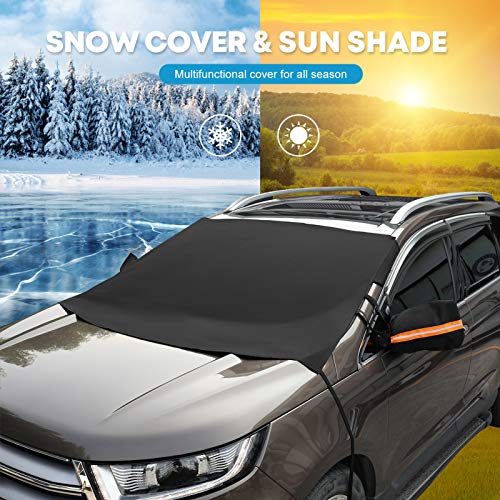 Kohree Upgrade Car Windshield Snow Ice Cover, Flexible 600D Oxford