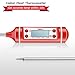 Meat Thermometer, Habor Cooking Thermometer [5.8 Inch Long Probe] with Instant Read, LCD Screen, Hold Function for Kitchen Food Smoker Grill BBQ Meat Candy Milk Water