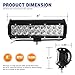 YITAMOTOR 2Pack 54W 9inch Led Light Spot Flood Combo Led Light Offroad Driving Fog Light Reverse Light Waterproof for Van ATV Jeep Motorcycle Truck Boat Golf Cart 12V,2 Years Warranty
