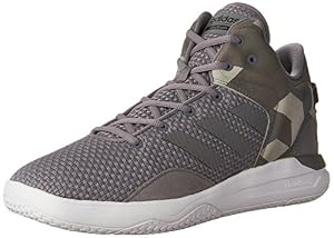 Image of adidas Men's Cloudfoam Revival Mid Basketball Shoes Tech Grey/Black, ((9 M US)