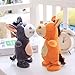 Wenasi 1 Pcs Talking and Walking Donkey Plush Toy Repeats What You Say Electronic Animal Toy for Kids (Grey)