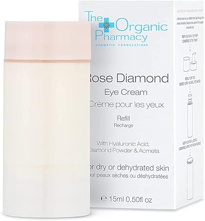 The Organic Pharmacy Rose Diamond Eye Cream 15ml Refill - Hydrates & Lifts