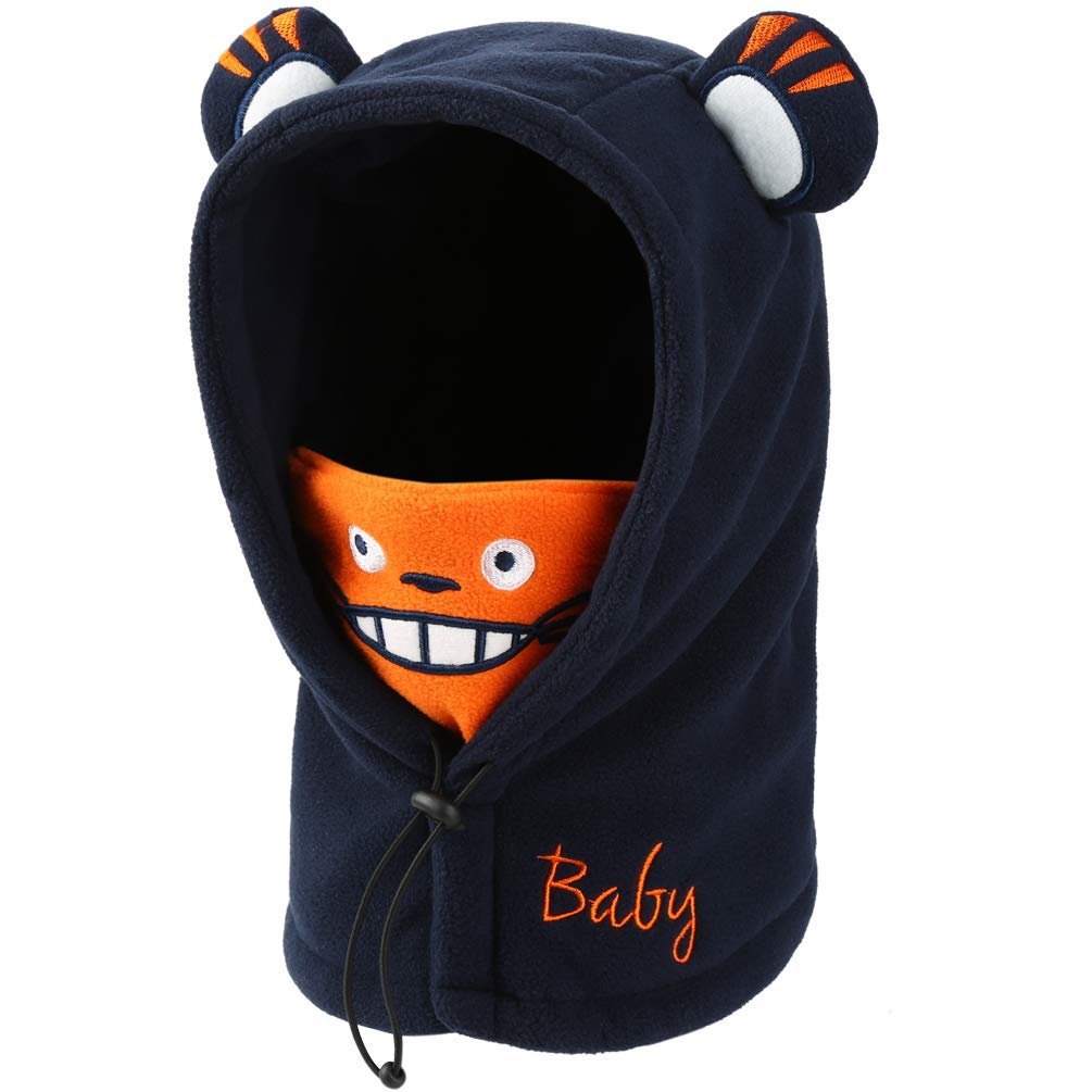 VBIGER Bonnet Hiver Chaud Enfant Cache Cou Cagoule Dessin animé avec un design à double couche