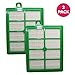 Crucial Vacuum Replacement Vacuum Filter Compatible with Eletrolux Part # H12,HF1,HF-1, Fits Electrolux EL020, EL012B, Eureka 60286, 60286A, 60286B, 60286C, Sanitaire EF26, EL020, EL012B, H13 (2 Pack)