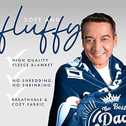 EasyFluffy Dad Blanket from Daughter or Son