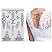 ABOAT Pack of 9 Sheets Henna Temporary Tattoo Black Art Sticker