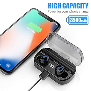 Auricolari Bluetooth 5.0,iPosible Cuffie Bluetooth Senza Fili Cuffie True Wireless Sport Stereo in Ear con 3500mAh… - immagine 4