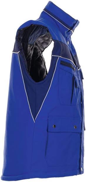 Planam 2581052 Size Large "Plaline" Winter Vest - Royal Blue/Navy - Image 3
