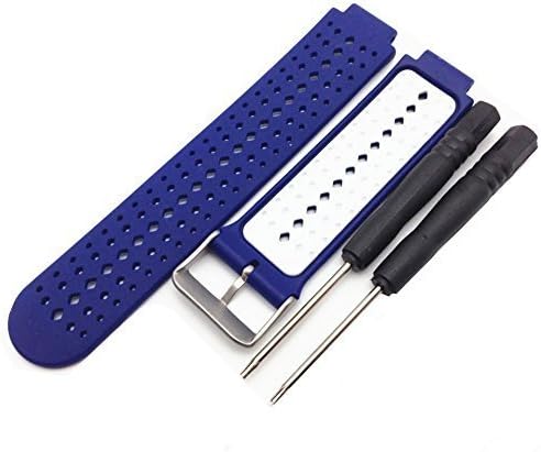 Probrother Replacement Silicone Band Smart Wrist Watch Accessory Strap for Garmin Forerunner 220/230/235/620/630 with Removal Tools
