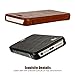 iPhone SE Case, Jisoncase iPhone SE 5S 5 Leather Case Cover Book Folio Style Magnetic Flip Case for Apple iPhone SE/iPhone 5S 5- Brown (JS-ISE-01M20)