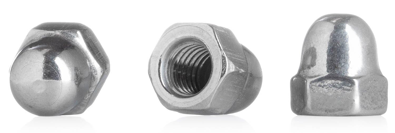 YoiYee M4 Dome Cap Nut, 304 Stainless Steel(A2-70), Pack of 20