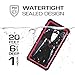 Ghostek Nautical Series Slim Waterproof iPhone 7 Plus Case/iPhone 8 Plus Case (Red)