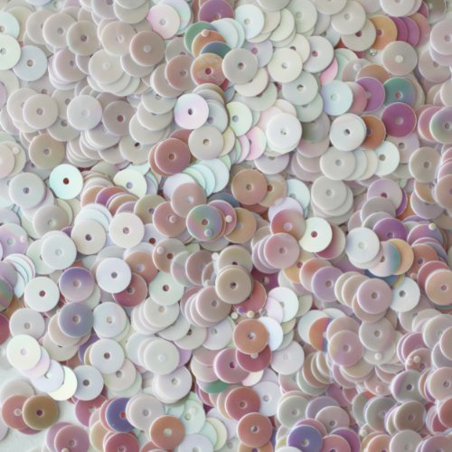 6mm FLAT SEQUINS PAILLETTES ~ Pale LILAC PINK Rainbow IRIS ~ Loose paillette sequins for embroidery, applique, arts, crafts, bridal wear and embellishment. Made in USA