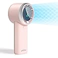 WHATOOK Portable Fan Handheld Mini Fan: High Speed Cooling Fans 10 Hours Battery Life Usb Rechargeable Personal Fans Small Essentials for Women Beach Travel Vacation(Pink)