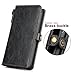 Samsung Galaxy S9 Wallet Black Case, [Folio Cover] [Stand Feature] Premium Credit Card Flip Case Protective Luxury PU Leather with Card Slot + Side Pocket Magnetic Closure