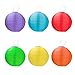 IREALIST IR2430013 ANDYXU00002 Multi-Color Hanging Ball, 12” Solar Powered Lanterns Outdoor Lighting for Gardens, Party, Home, Wedding, Pack of 6