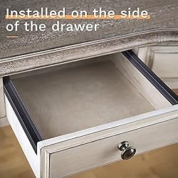 2 Pieces Hanging File Rail 1/2 Drawer Sides PVC
